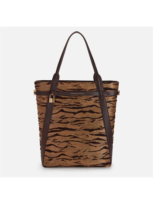 Shopper con stampa tigre ELISABETTA FRANCHI | BS10A62E2/470